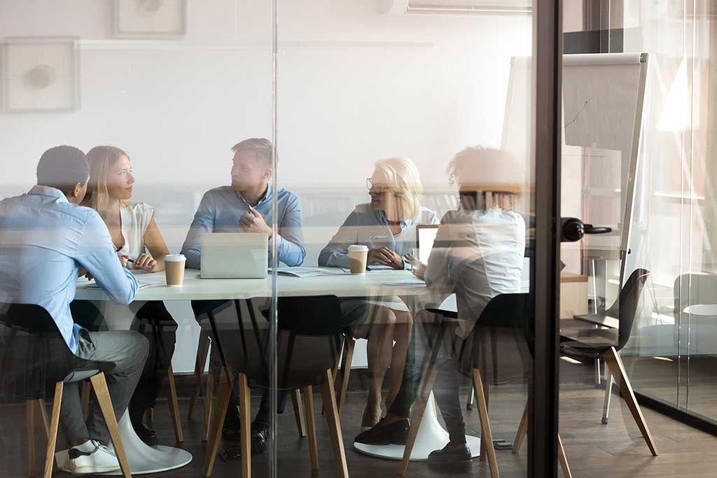 Meeting eines Teams