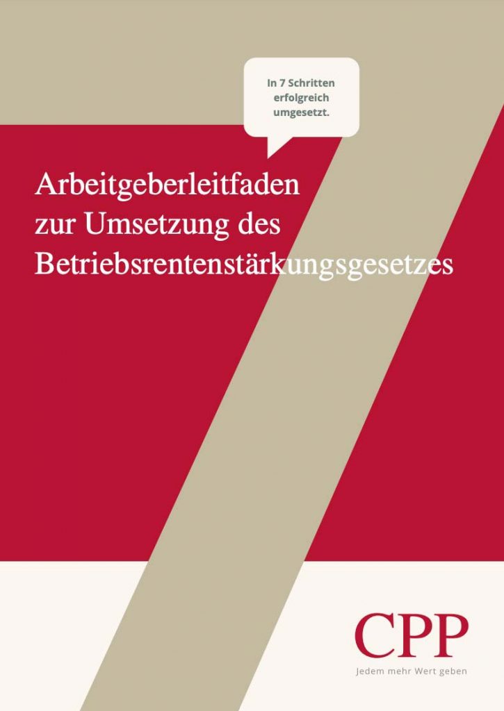 Download des Arbeitgeberleitfadens zum Betriebsrentenstärkungsgesetz